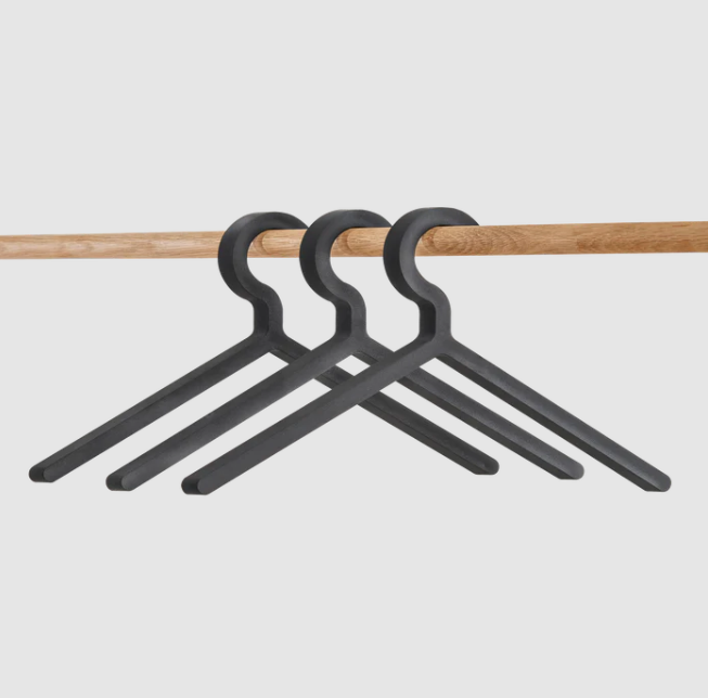 Illusion Hanger, Black ABS plastic, Set of 3