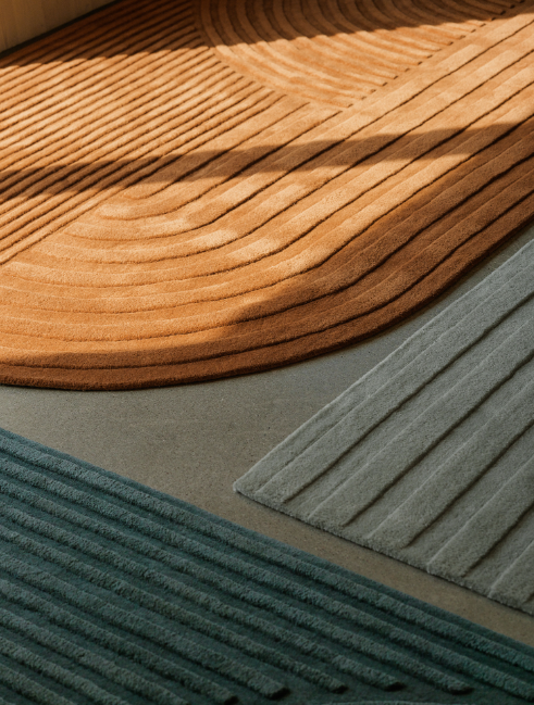 Relevo Rug, Sage Green,  6'5 x 9'8