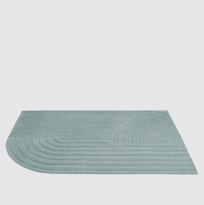 Relevo Rug, Sage Green,  6'5 x 9'8