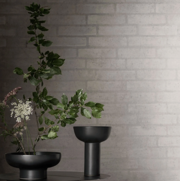 Miyabi Vase Low, White
