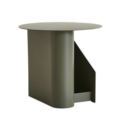 Sentrum Side Table, Dusty Green, painted metal