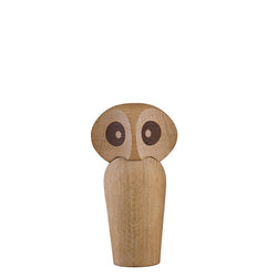 ArchitectMade Wood Owl, Small, Natural