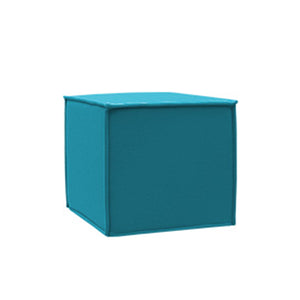 SPACE pouf, turquoise felt 582