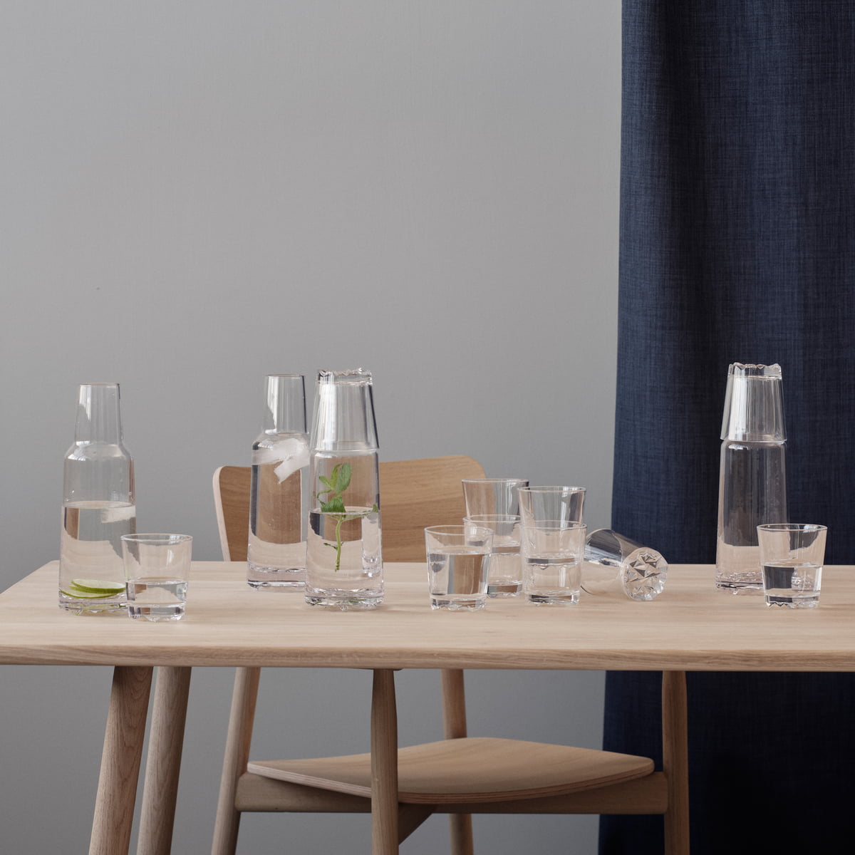 Stelton Glacier Carafe, 1 Litre, With Glass