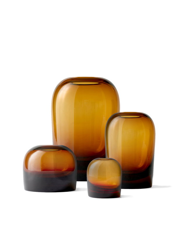 Troll Vase, Large, Amber-Vases-Audo-vancouver special