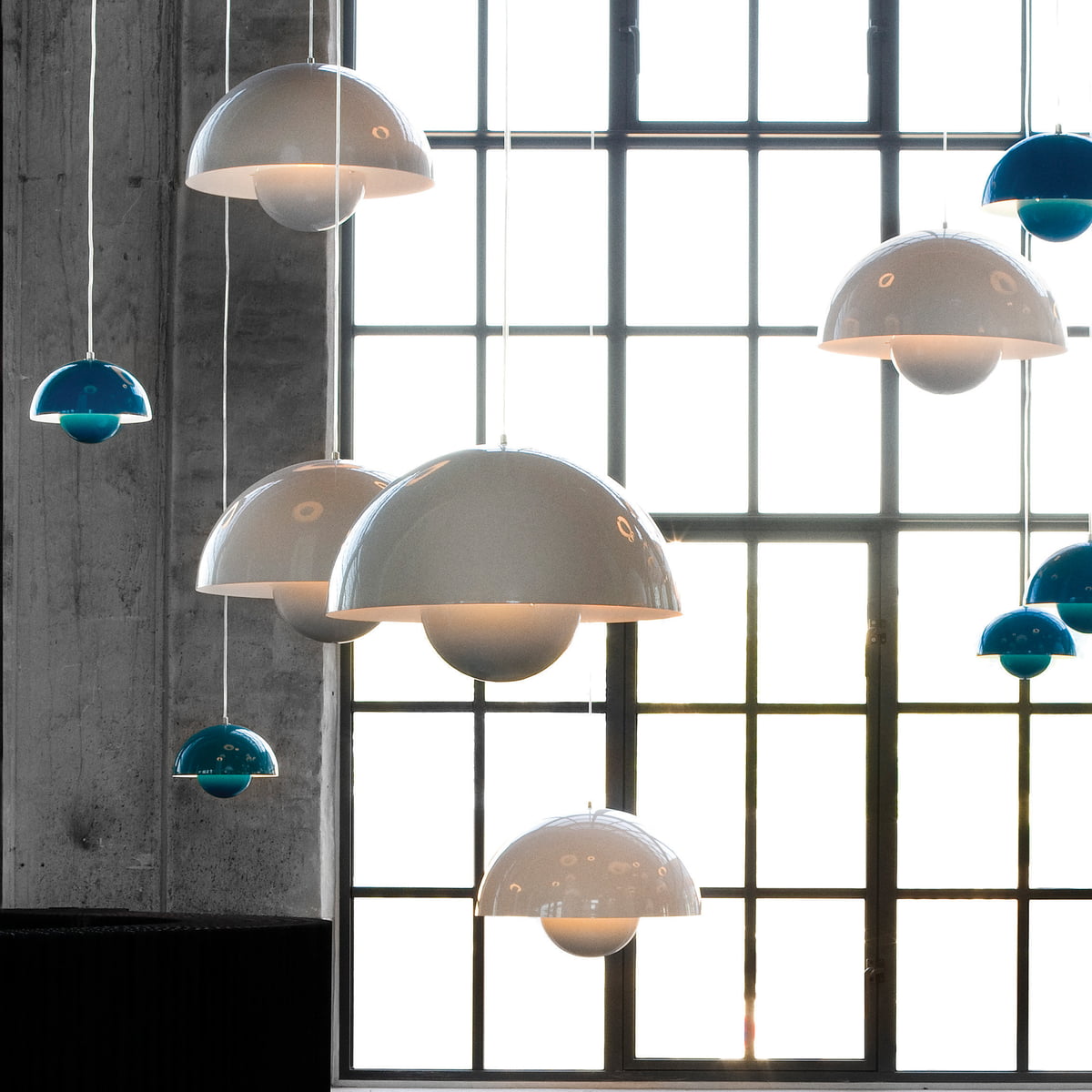 Flowerpot Pendant VP7, Grey Beige