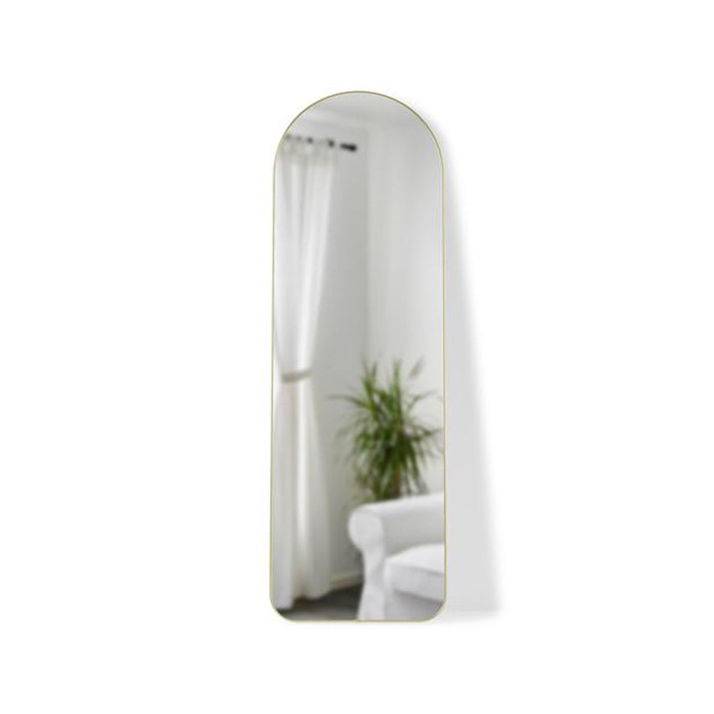 Hubba Arched Leaning Mirror, Floor (Brass)