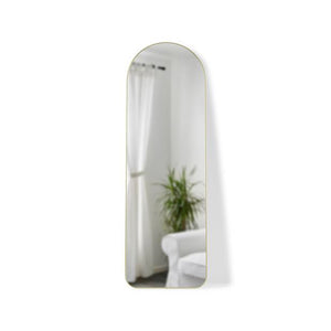 Hubba Arched Leaning Mirror, Floor (Brass)
