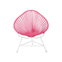 Baby Acapulco Chair, Pink Cord/White Base