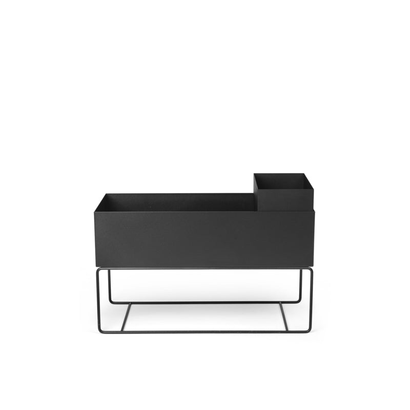 Plant Box, Low Large, Black