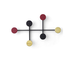 Afteroom Coat Hanger, Black/Brass-Hardware& - Hooks-Audo-vancouver special