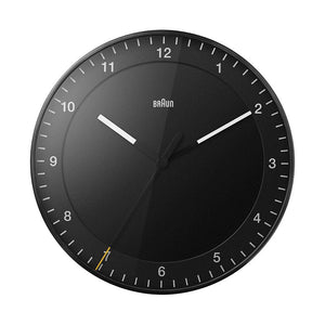 Braun wall clock, large black