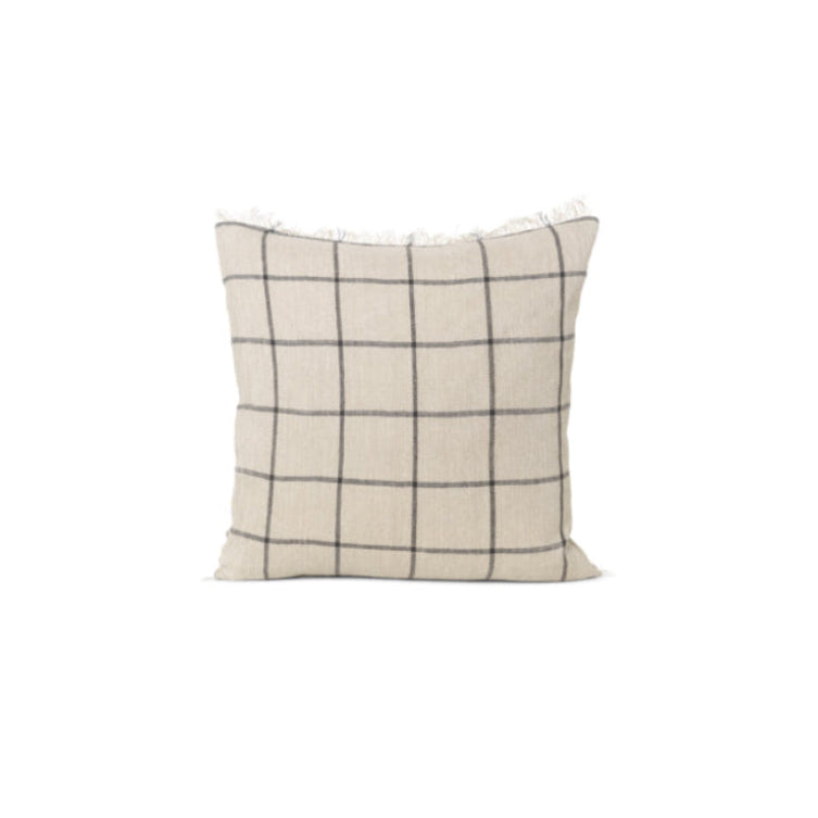 Calm Cushion, 50 x 50 cm, Camel/Black