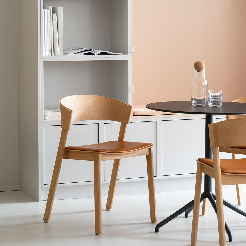 Cover Side Chair, Cognac/Oak