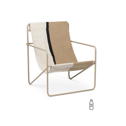 Desert Lounge Chair, Cashmere/Soil