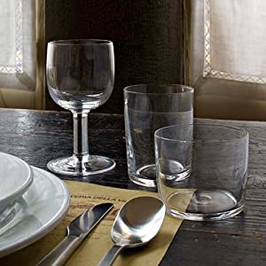 Alessi Stemmed Goblet, Glass Family, Set of 4