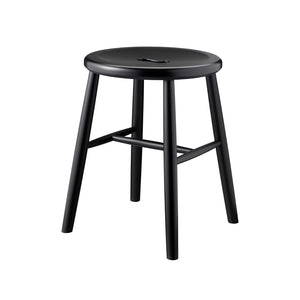 J27 Stool, Black painted beech