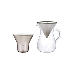 Slow Coffee Style, Carafe Set, 2 cups, metal filter