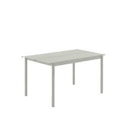 Linear Steel Table, Grey 140cm