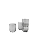 Corky Glasses, Set of Four, High Grey
