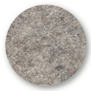 Felt placemat/coaster round, 45cm, hellgrau