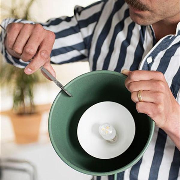 Grain Pendant Light, Dusty Green