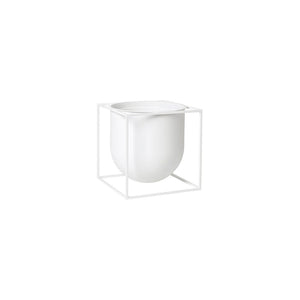 Kubus Flowerpot 10, White-Vases-ByLassen Copenhagen-vancouver special