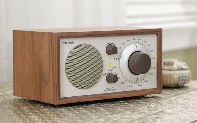 Model One Bluetooth Radio, Classic Walnut/beige