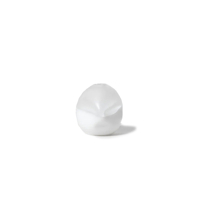Splash Bottom Vase, White