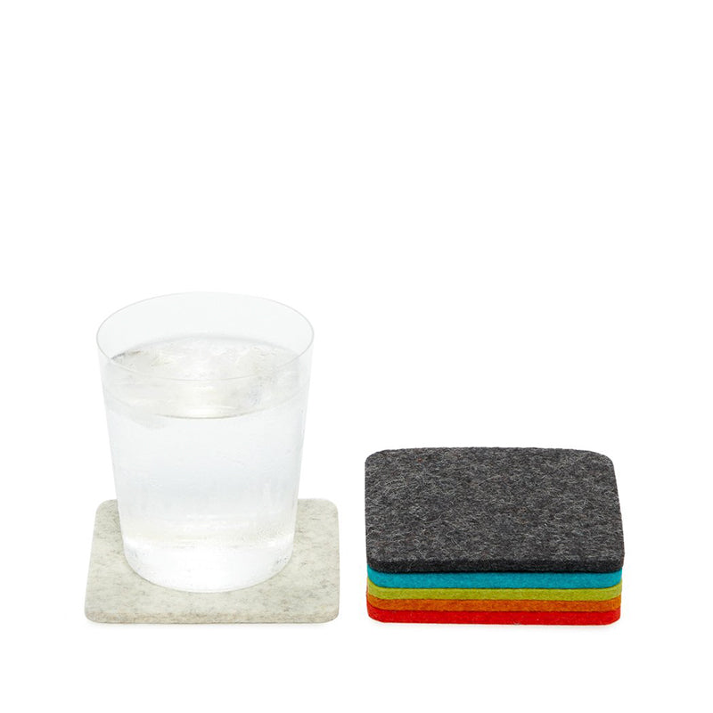 Felt coaster 11x11cm, wiese green