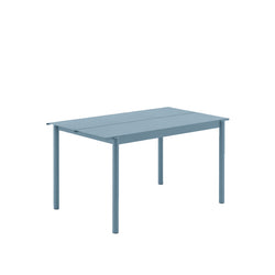 Linear Steel Table, Pale Blue 140cm