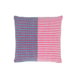 Grid Colorblock Pillow Cover - Stone Blue Lilac
