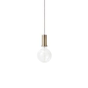 Collect Lighting, Socket Pendant Low Brass UL Version (Short Cord 30" AS IS!)