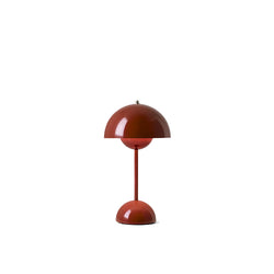 Flowerpot Portable Table Lamp Vp9, Red Brown