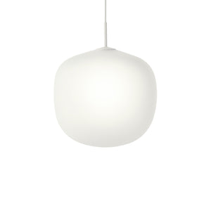 Rime Pendant Light, White, Medium 17.7"