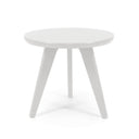 Satellite End Table, Round, 18", Cloud White