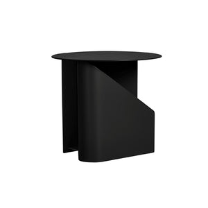 Sentrum Side Table, Black painted metal