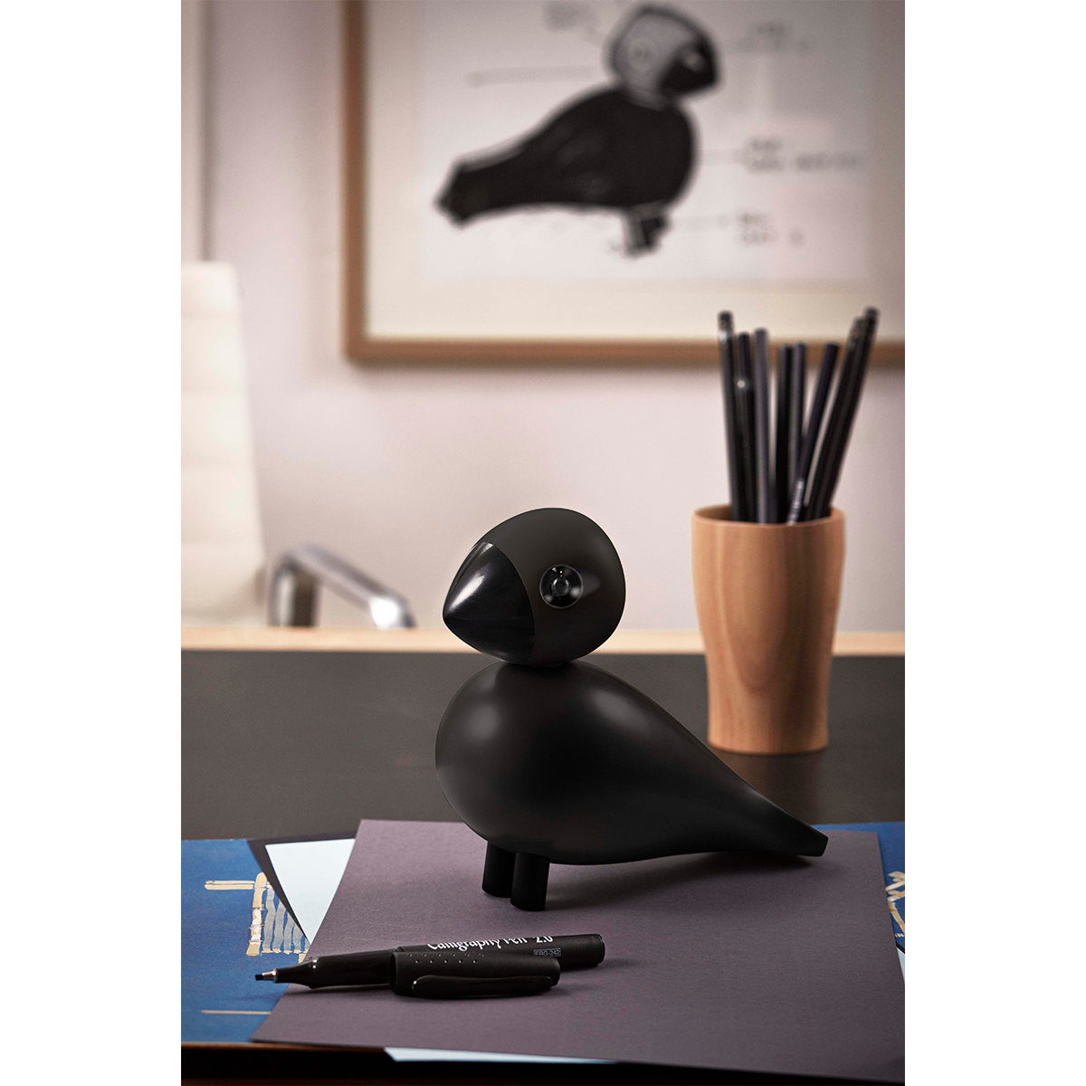 Kay Bojesen Lovebirds, Black (set/2)