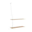 Stedge Shelf 80 cm, White Pigmented Lacquered Oak
