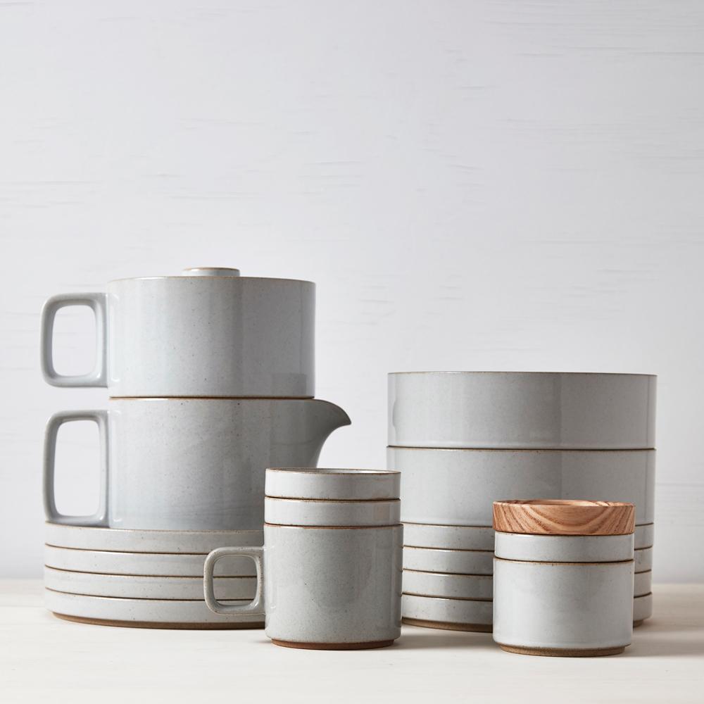 Hasami Porcelain Teapot, Gloss Grey