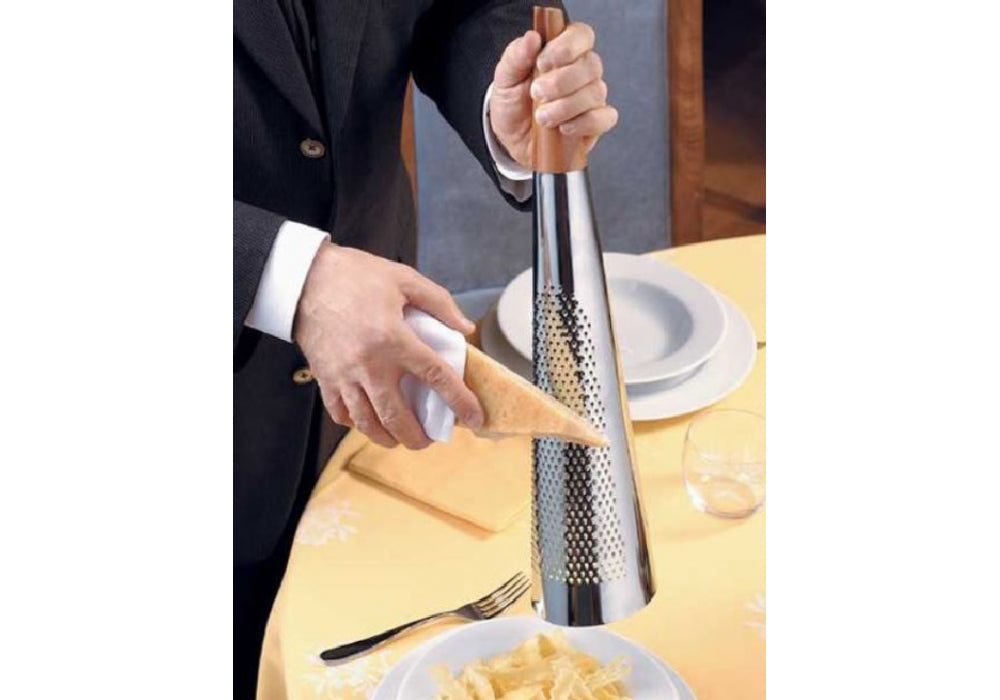 Todo Cheese Grater, Steel and Wood
