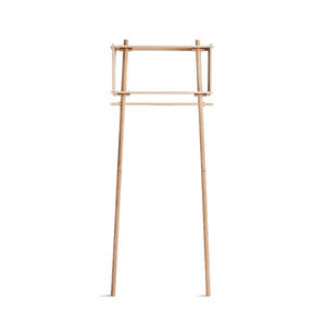 Töjbox Wardrobe (Small), White Pigmented Lacquered Oak