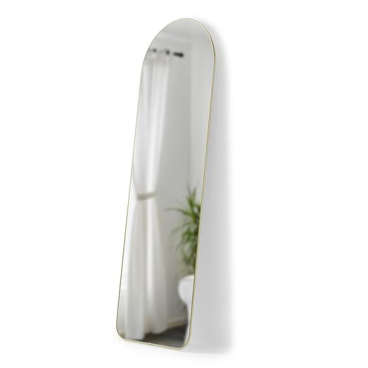Hubba Arched Leaning Mirror, Floor (Brass)