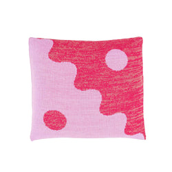 Yin Yang Wave Pillow Cover-Lilac Coral Marl
